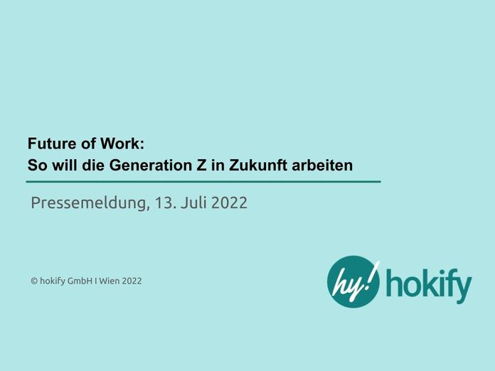 Cover: Future of Work Studie von der FH WKW und hokify