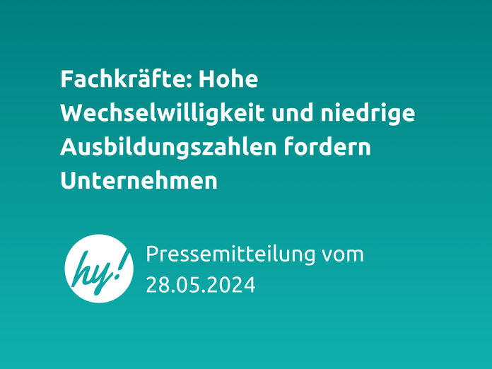 Pressemeldung hokify:  Fachkräfte: Hohe Wechselwilligkeit und niedrige Ausbildungszahlen fordern Unternehmen