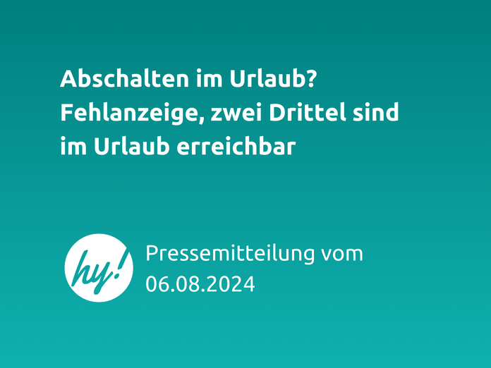 Cover Pressemitteilung hokify: Abschalten im Urlaub? Fehlanzeige Zwei Drittel sind im Urlaub erreichbar 