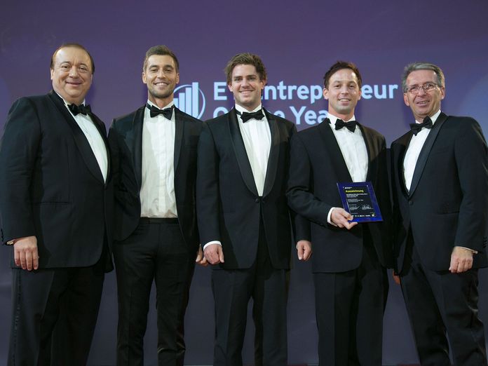 hokify bei der Preisverleihung vom EY Entrepreneur of the Year Award 2016