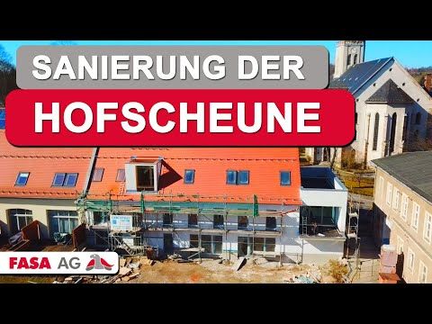 Heizen mit Solarthermie (Solarenergie) - Sanierung der Hofscheune II in Chemnitz